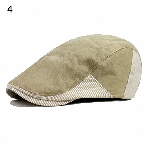Новинка 2016 Мужская кепка стиль газетчика разные цвета полосатая берет шапки|beret