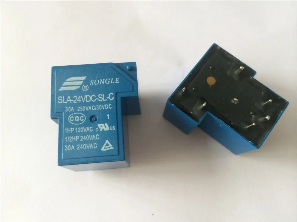 1 шт. катушка реле 24VDC 30A 250VAC 30VDC 6 pin 1NO 1NC SLA SL C PCB тип|pcb video|pcb printrelay led |