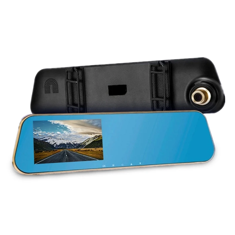 MCR-2417 Full HD 1080P Camera 4.3 Inch 140 Degree Wide Angle Lens DVR Recorder Parking Monitoring G-sensor For Car | Электроника