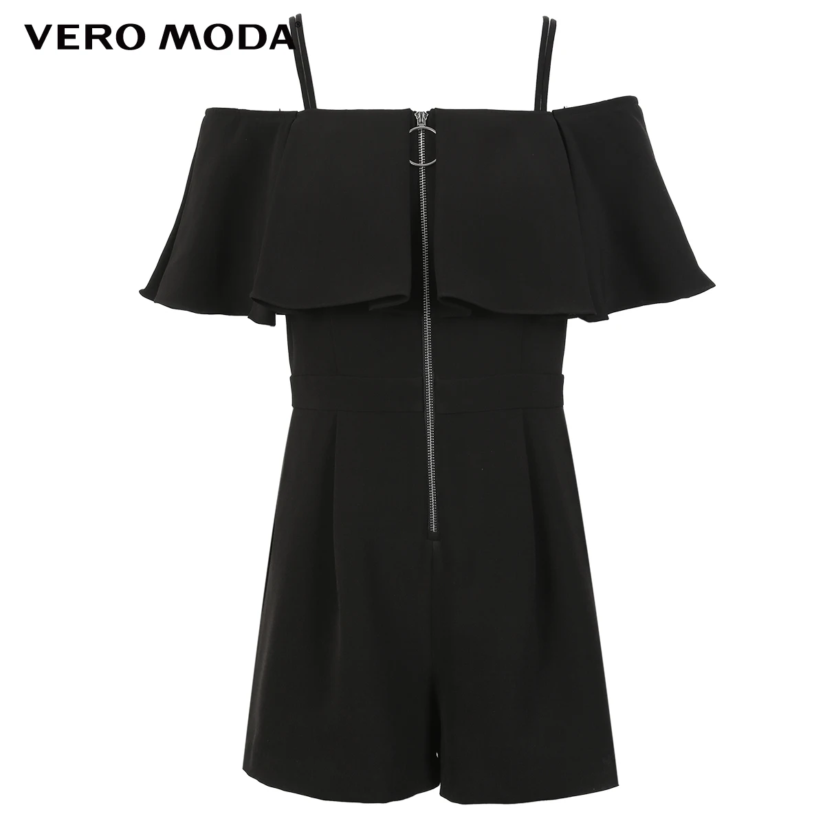 Vero Moda женский короткий комбинезон на молнии с гофрированными лямками | 318378503
