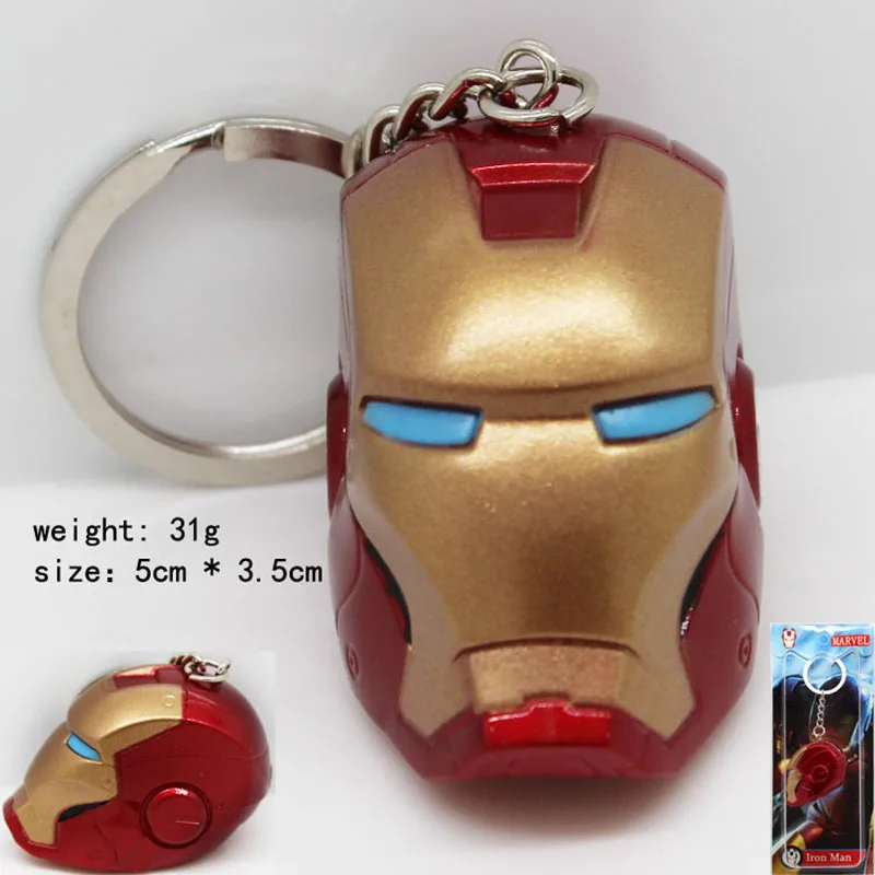 Mavel Super Hero Мстители Железный Человек Брелок Металлический Подвеска брелок