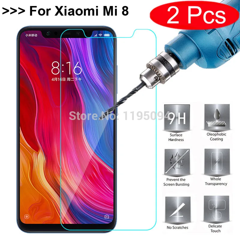 2 шт. 2.5D с уровнем твердости 9 H закаленное Стекло для спортивной камеры Xiao mi Red 6 6A