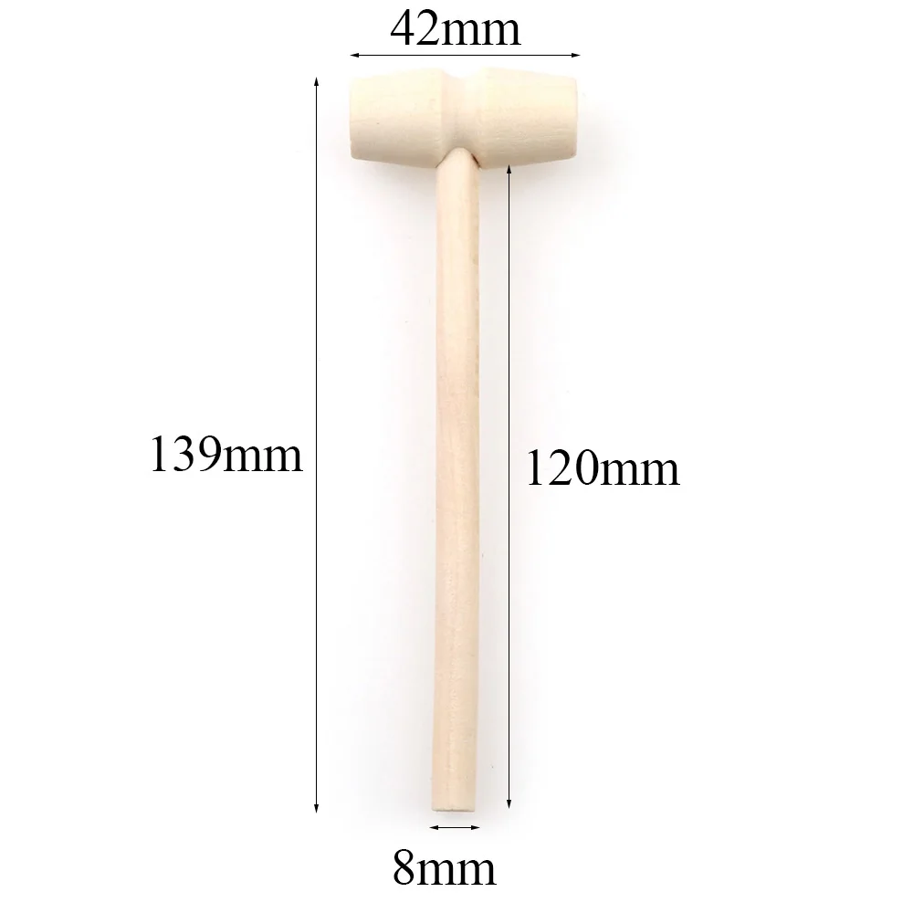 2 шт 135x45 мм Мини Круглый угол DIY ручной инструмент мини деревянный молоток Кожа