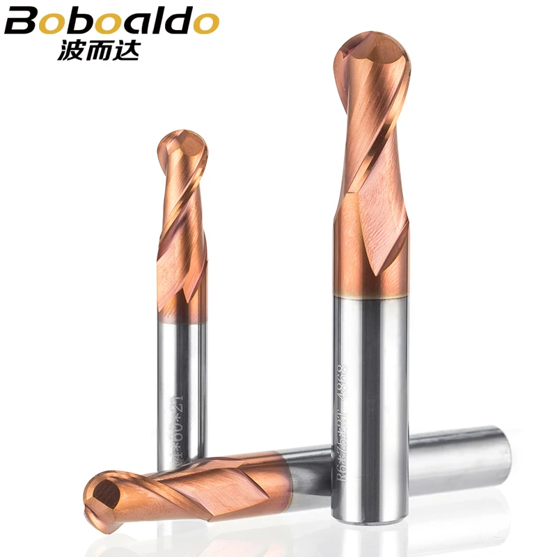 Концевая фреза HRC50 с коническим шариком вольфрамовое покрытие шаровая Головка