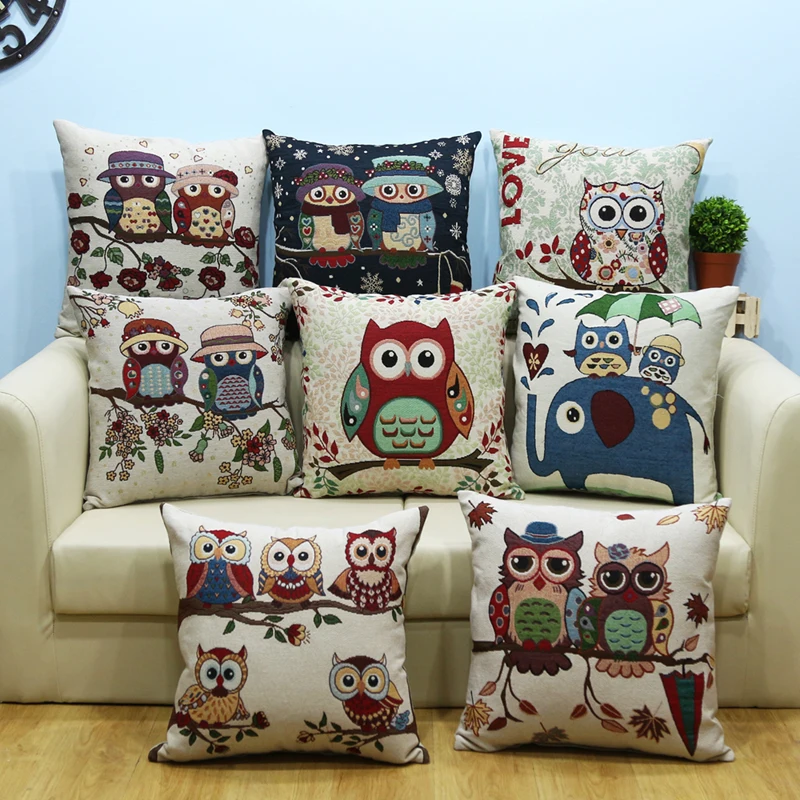 Милые наволочки с изображением совы слона Детский Комплект постельного белья