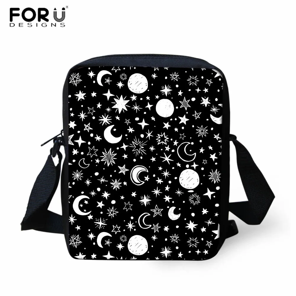 L5247E FORUDESIGNS/Классическая школьная сумка с принтом звезды/Луны для девочек, школьные сумки для учеников начальной школы, Детская сумка для книг, женский рюкзак для путешествий - Цвет: L5247E