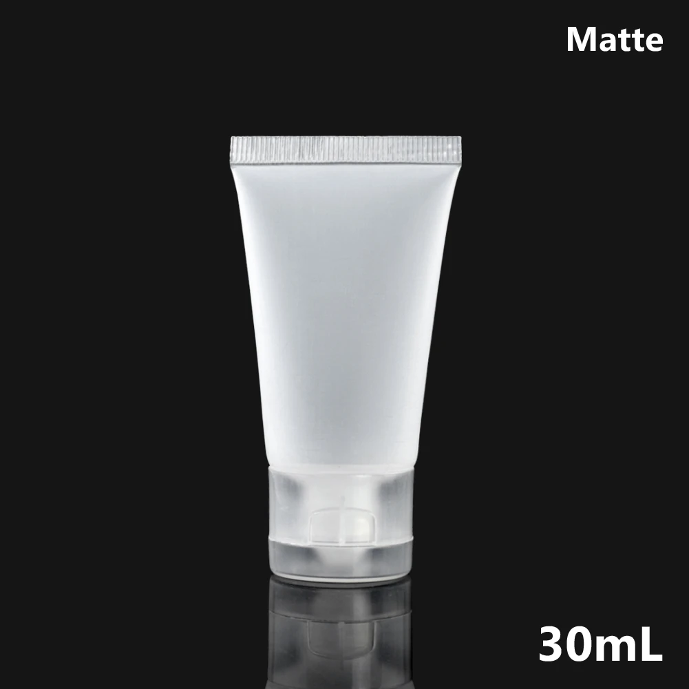 30ml Matte 1 шт., косметический Мягкий Тюбик, 20 мл, 30 мл, 50 мл, 100 мл, пластиковый лосьон, Пустые контейнеры, для макияжа, выдавливаемая тюбик, восстанавливаемая эмульсия в бутылках, крем - Цвет: 30ml Matte