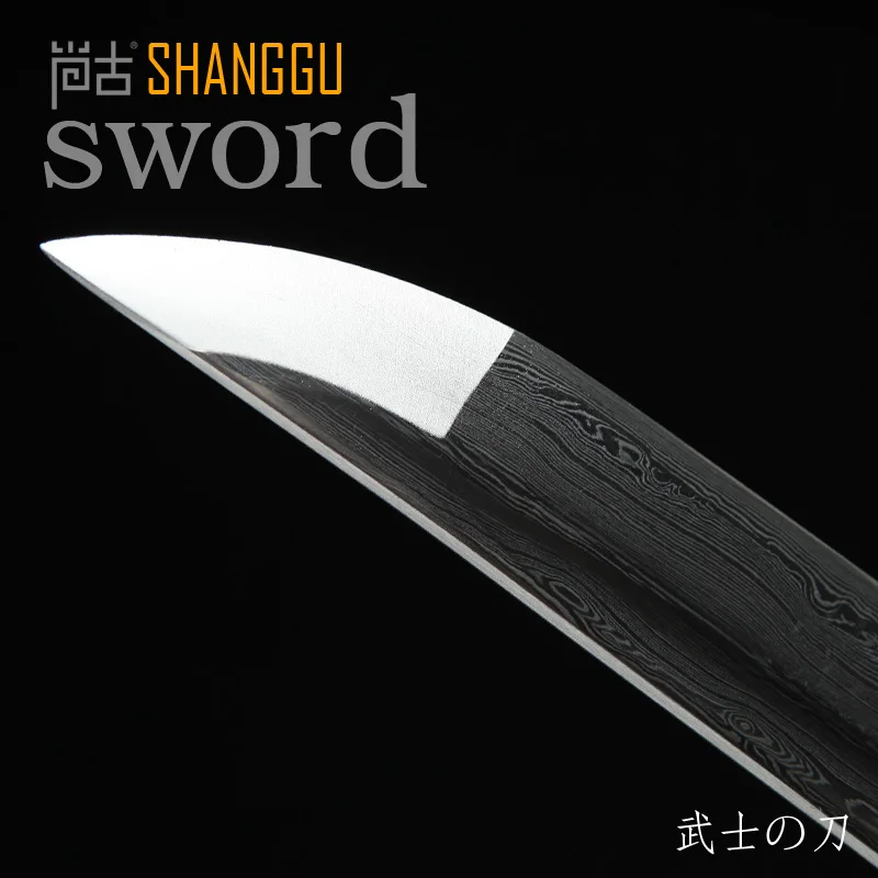 Full Handmade Black Japanese Samurai Sword Katana Damascus Folded Steel Blade Practical Sharp Gift Chinese Kung Fu Ninja | Дом и сад