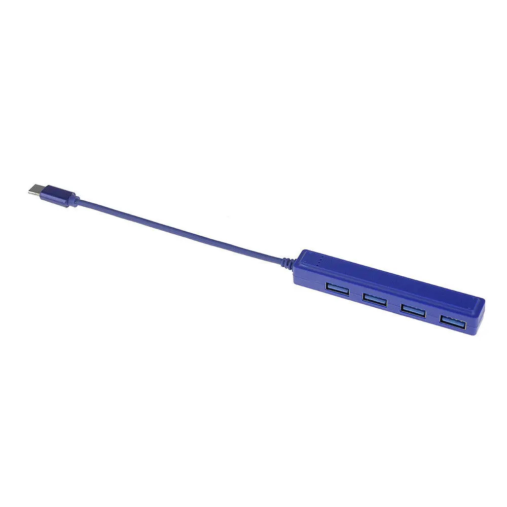 Тип с разъемами типа C и 4 Порты разъёмы USB 2 0 HUB адаптер кабель USB-C подключаться к