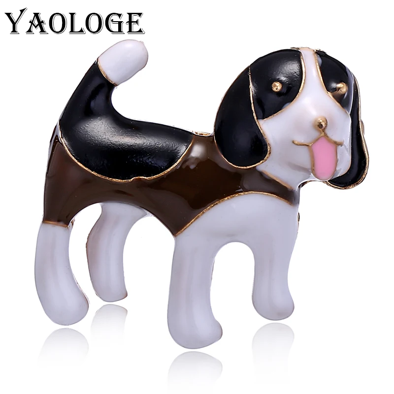 YAOLOGE милые мини мопса броши и булавки кулон значок Украшенные ювелирные изделия