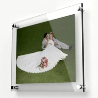gt4162 14inch wall mounted acrylic 14x10 photo picture frameclear hanging poster holder display panel