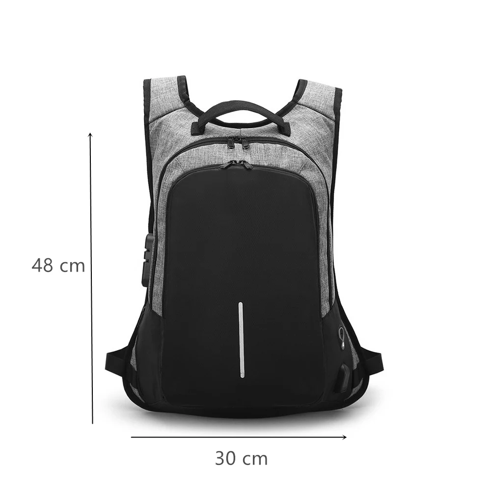 

Stylish USB Charging Anti-theft backpack Women Anti theft backpack for teenagers Light male Laptop backpack 15.6 inch Men