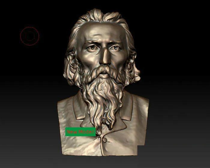 

3D model stl format, 3D solid model rotation sculpture for cnc machine Jan Matejko ,Jan Mateyko