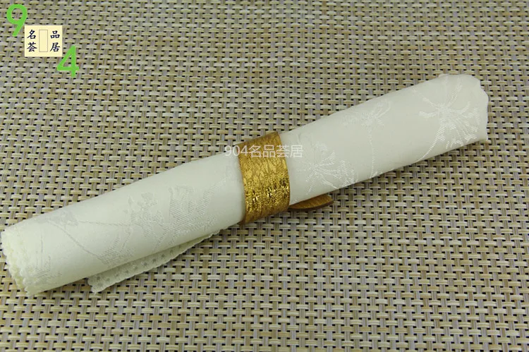 200pcs серебряные/золотые акриловые кольца для салфеток в минималистичном дизайне