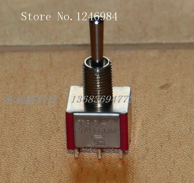 

[SA]T8012B Taiwan SH -way toggle 6 feet 3 files trigger reset single small toggle switch toggle switch M6.35--50pcs/lot