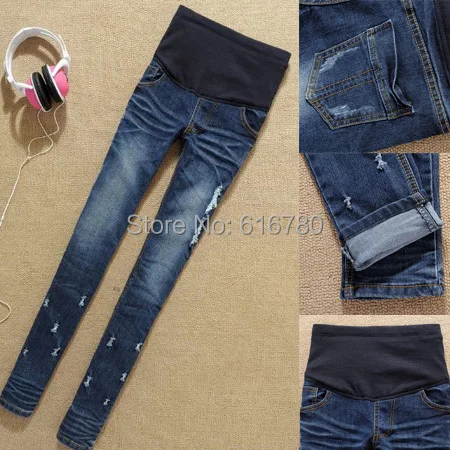 Fashion Maternity jeans Slim pencil pants for Pregnant women big/plus size XL trousers/Jeans Autumn clothing |