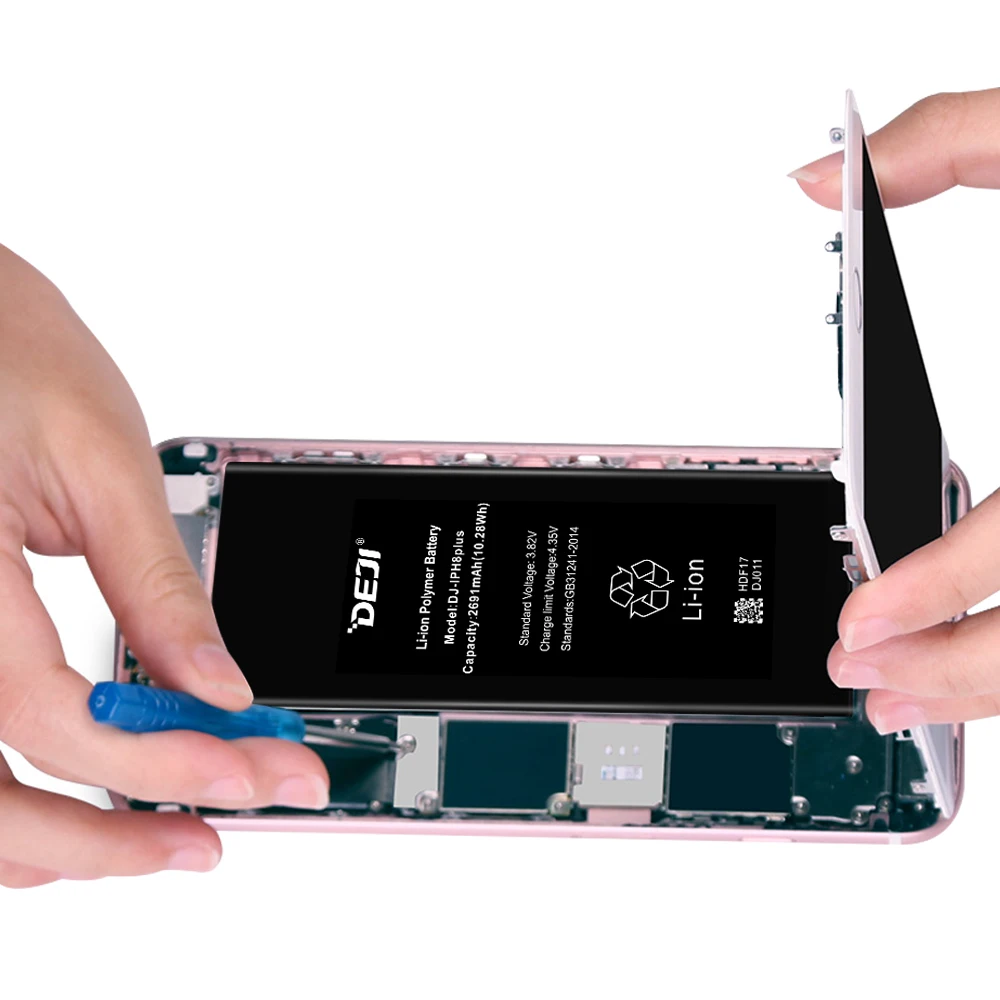 DEJI оригинальный литий полимерный аккумулятор для iPhone 8 Plus высокое качество