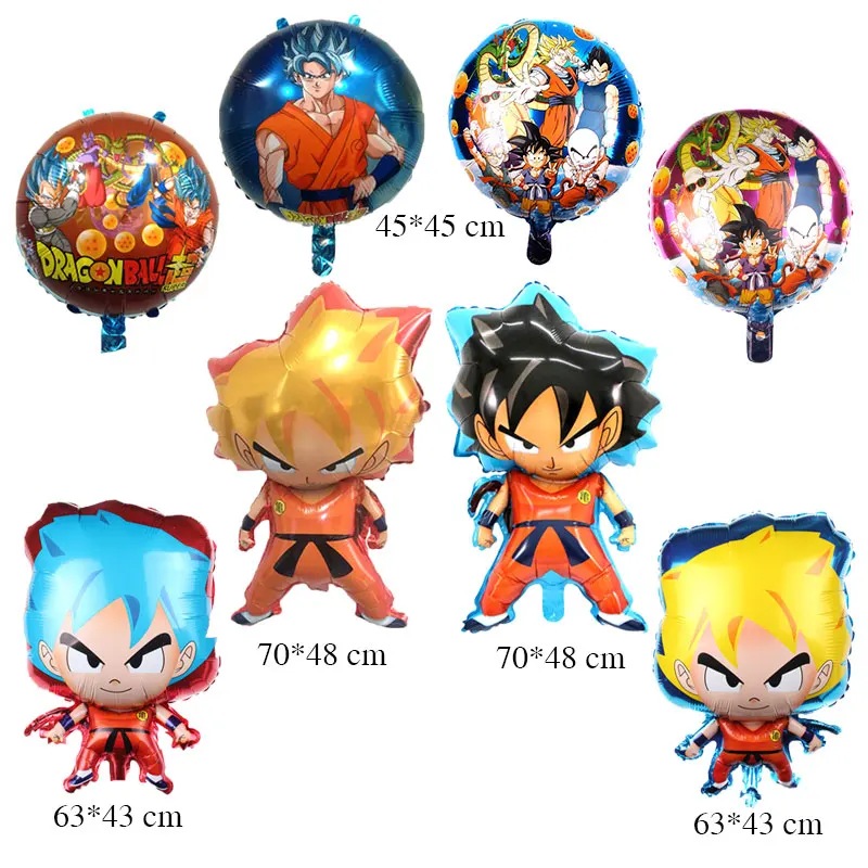 Dragon Ball Saiyan фольга гелиевые шары мальчик с днем рождения детский день воздушный шар украшения поставки надувной шар подарок для детей