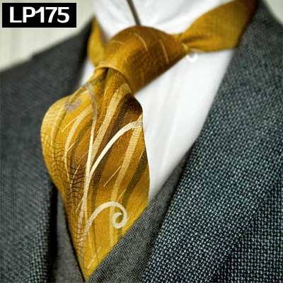 LP175 Классические разноцветные мужские галстуки с геометрическим рисунком Пейсли, шелк,, уникальные, ручная работа - Цвет: LP175