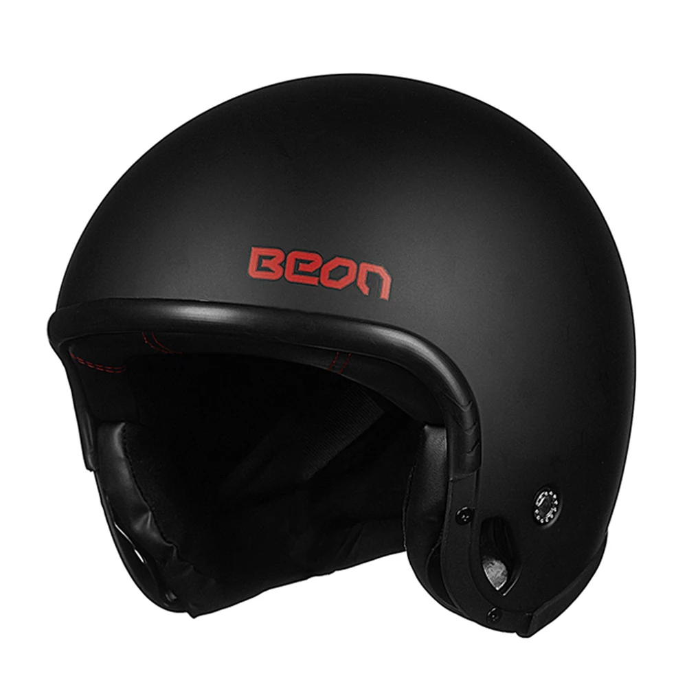 Новый мотоциклетный шлем BEON винтажный съемный для кафе гоночного вертолета