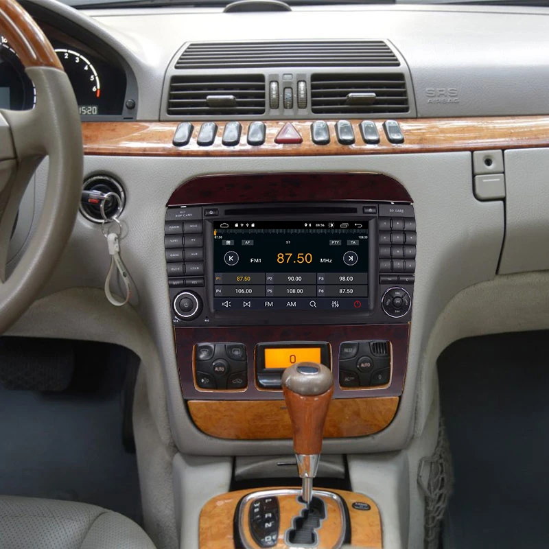 Xonrich автомобильный мультимедийный плеер 2 din Android 9 0 Авторадио для Mercedes Benz S Class W220