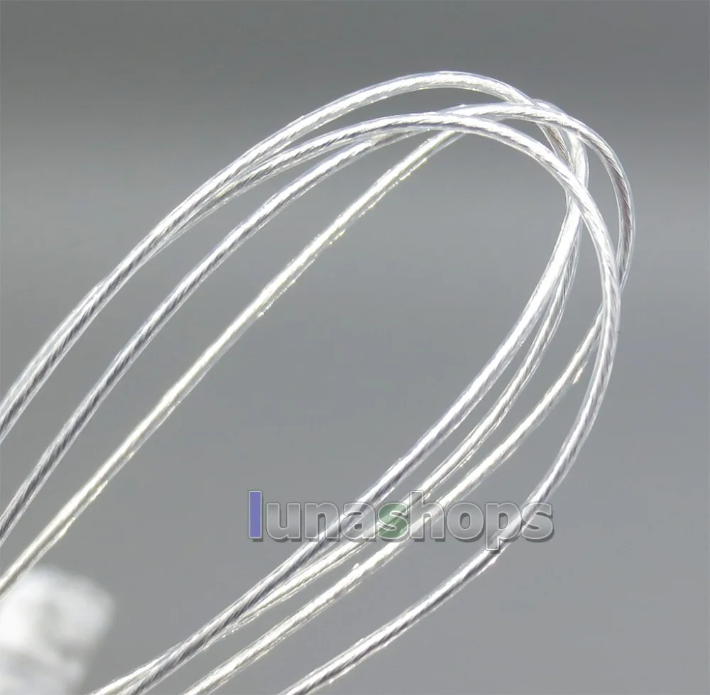 LN005194 5 м 26AWG Ag99.9% Acrolink чистый посеребренный+ 7N OCC медный сигнальный тефлоновый кабель на корме 65/0. 05 мм2 диаметр: 0,85 мм для DIY