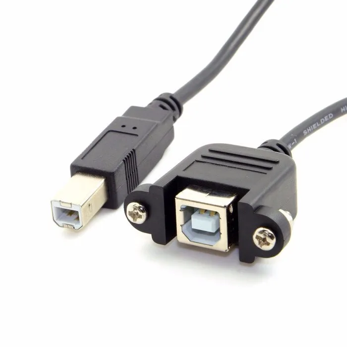50 см USB 2 0 B Тип папа USB-B к женскому принтеру сканер жесткий диск удлинитель Кабель