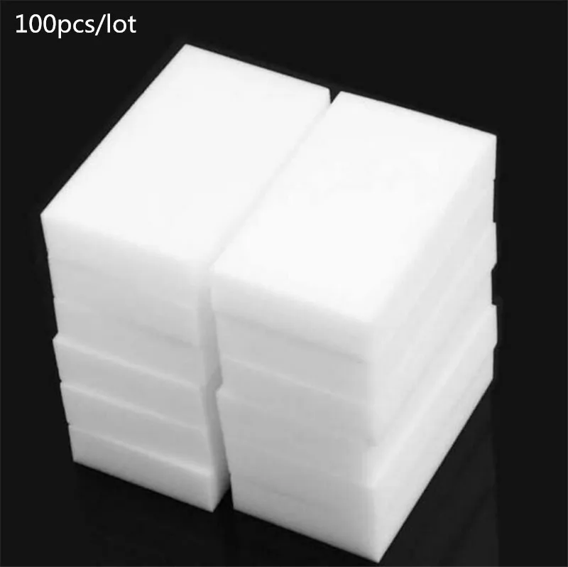 Оптовая продажа 100 шт./лот белая волшебная губка Ластик Меламиновый Очиститель