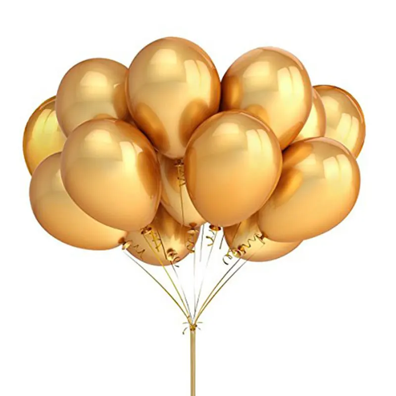 12 inch Pearl Color Gold Silver Black Latex Balloons Wedding Decoration Baby Shower Halloween Birthday | Дом и сад