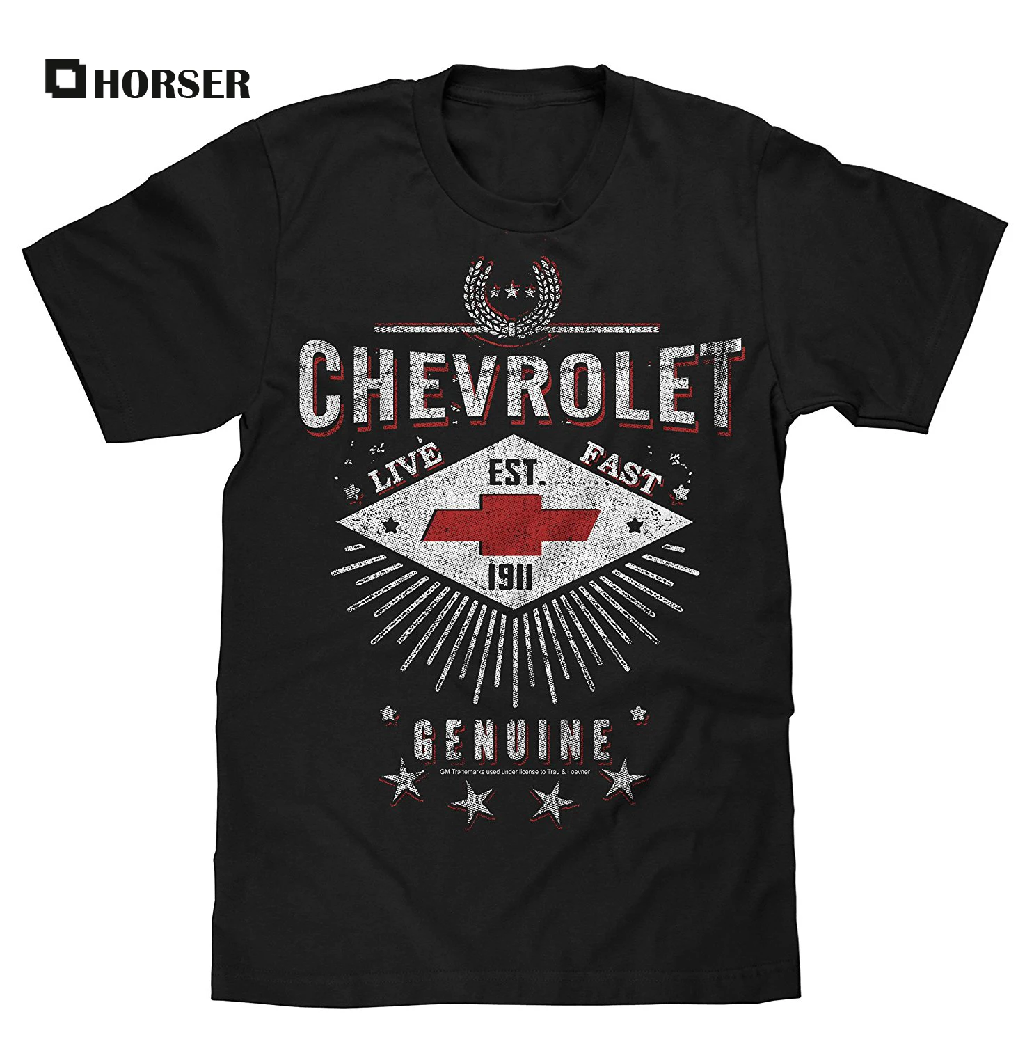Chevrolet Live fast лицензированный Для мужчин футболка | Мужская одежда