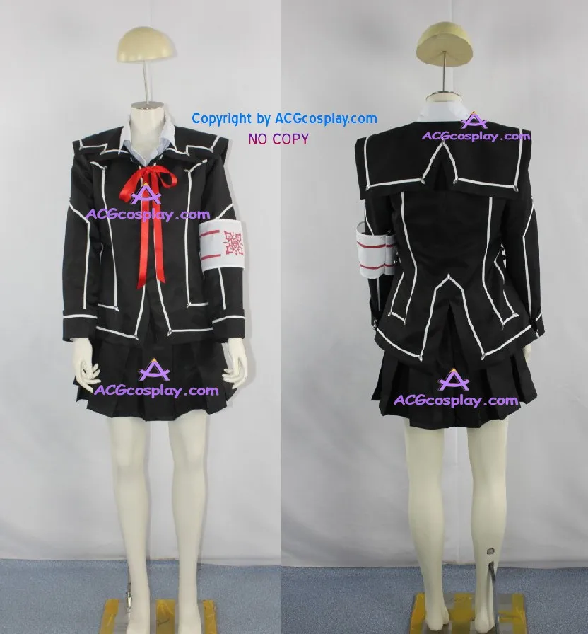 Черная Униформа рыцаря вампира Yuuki Cross костюм для косплея школьная ACG |