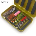Мушки для ловли нахлыстом MNFT, золотые мухи, мухи, насекомые для ловли нахлыстом, смешанные искусственные приманки, разнообразные искусственные приманки, набор из 5640 шт. в коробке