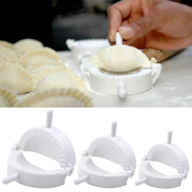 Пресс Empanada кухонный инструмент "сделай сам" кондитерские формы для пельменей Jiaozi домашняя форма 3 размера 3 шт наборы белый пластиковый набор