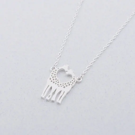 Wholesale Newest Fashion Loving Giraffes Neckalce Girl Gift Idea--12Pcs/Lot Factory Direct Sale Gold/Silver | Украшения и