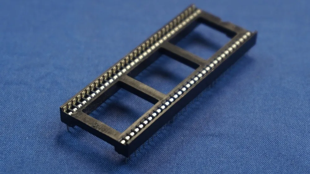 10 шт. IC розетка 64 Pin 1 778 мм Шаг 2 ряда с оловянной пластиной вертикальное погружение