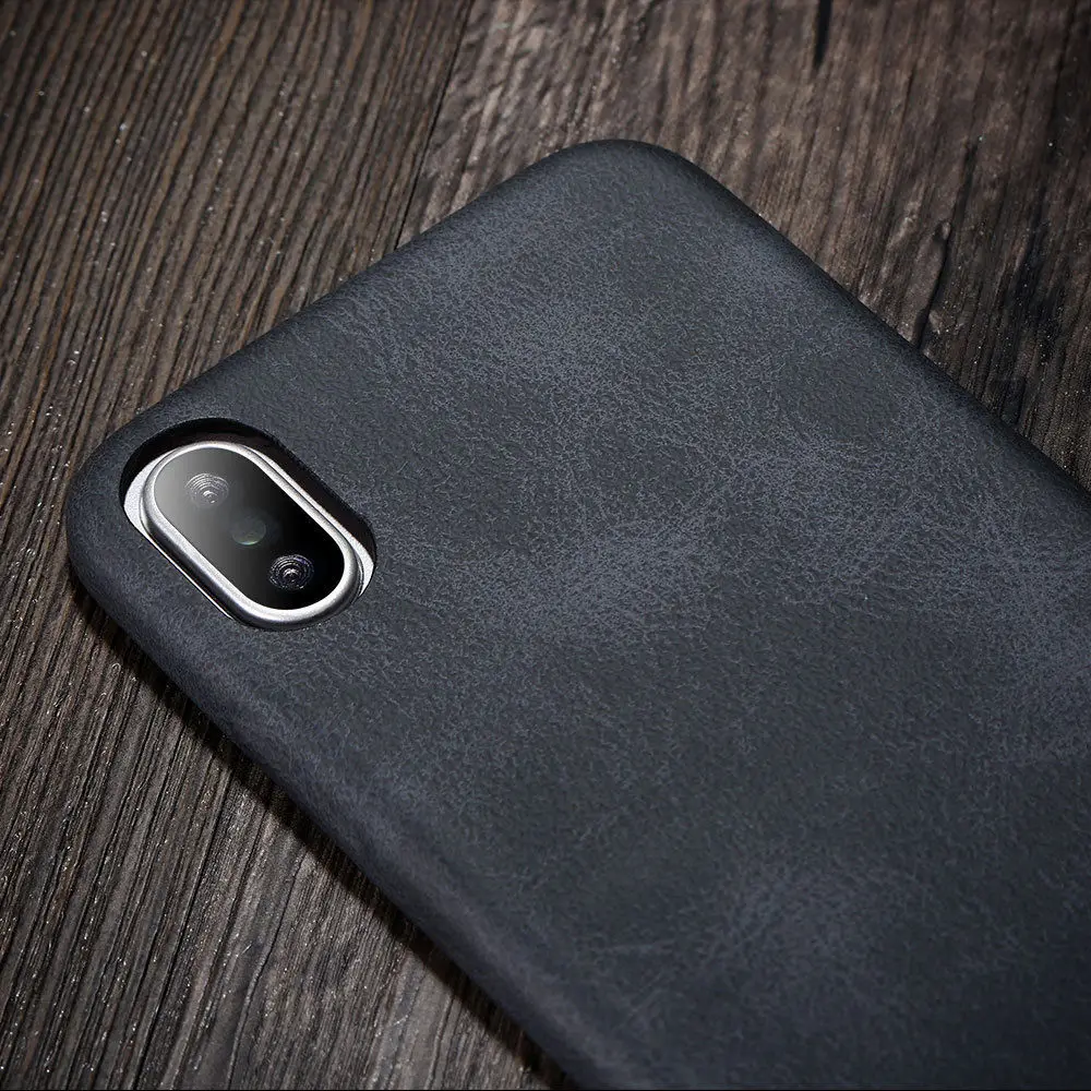 Для iPhone XS Max XR 11 Pro 7 8 Plus натуральная X-LEVEL роскошный бизнес ретро кожаный тонкий задний Чехол