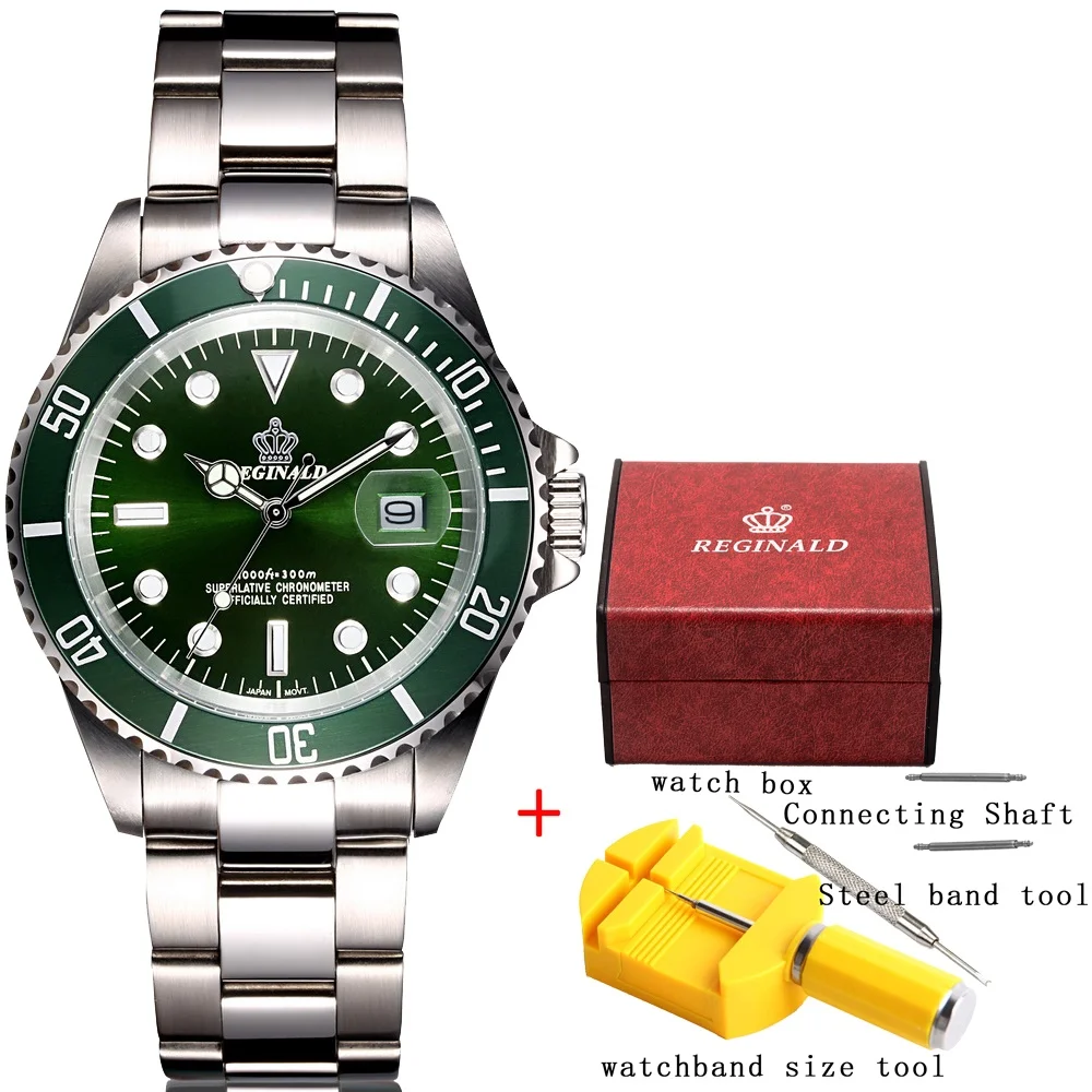 Оригинальные мужские часы с резной спинкой роскошные полностью Стальные