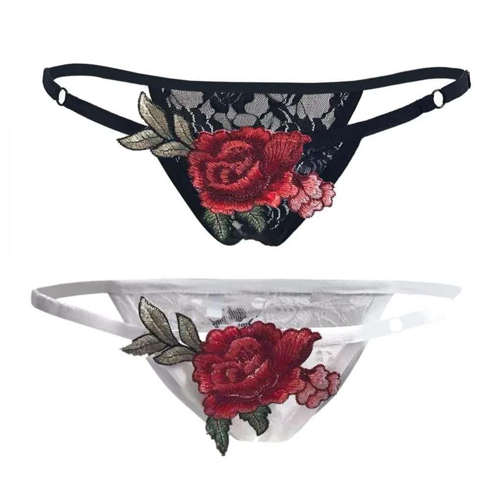 IShine culotte femme Сексуальная Вышивка Нижнее белье женские сексуальные трусики Мини