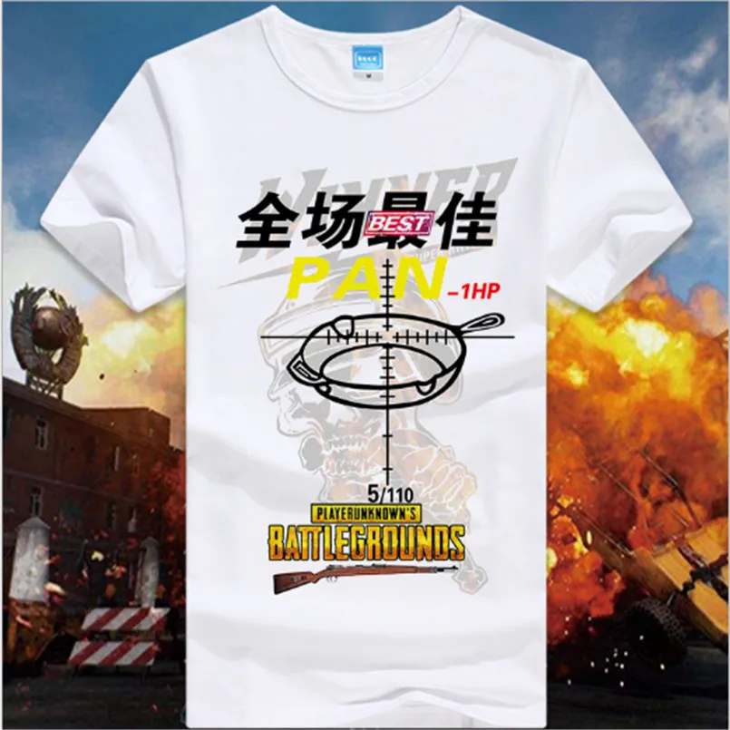 PUBG/игрок UNKNOWN'S BATTLEGROUNDS футболка подарок для фанатов игры мальчик друг подарок короткий рукав PUBG футболка S Горячая игра - Цвет: 5