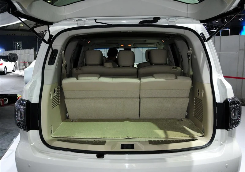 Коврик из волоконной кожи для багажника автомобиля nissan патруль 2010 2011 2012 2013 2014 2016