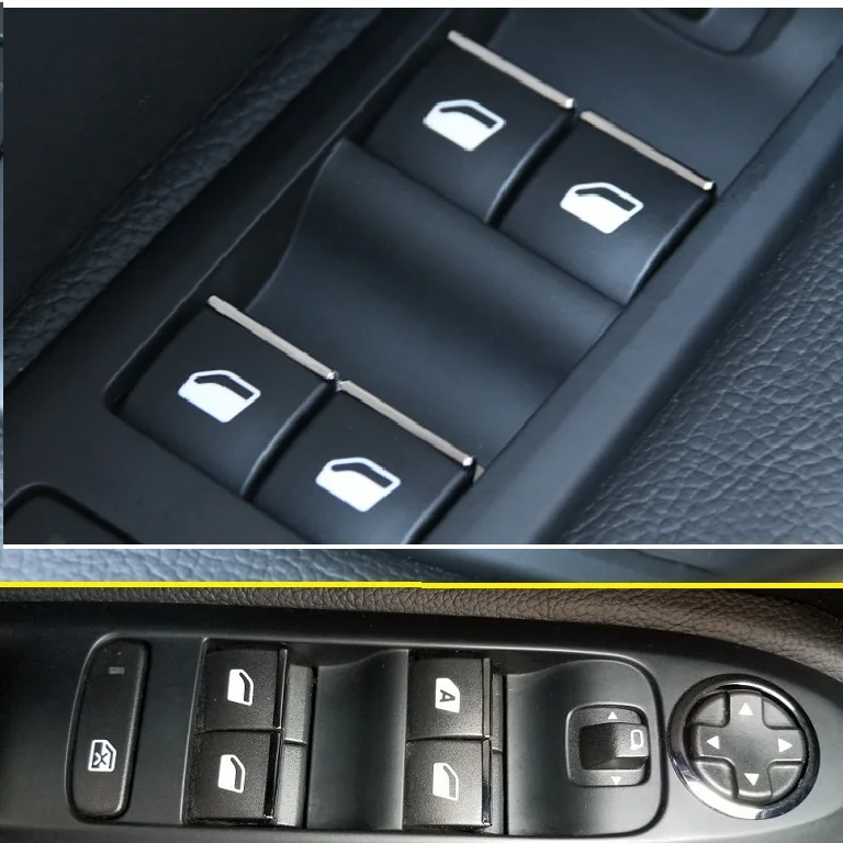 Автомобильный Стайлинг подъемник для дверей и окон хромированная отделка с