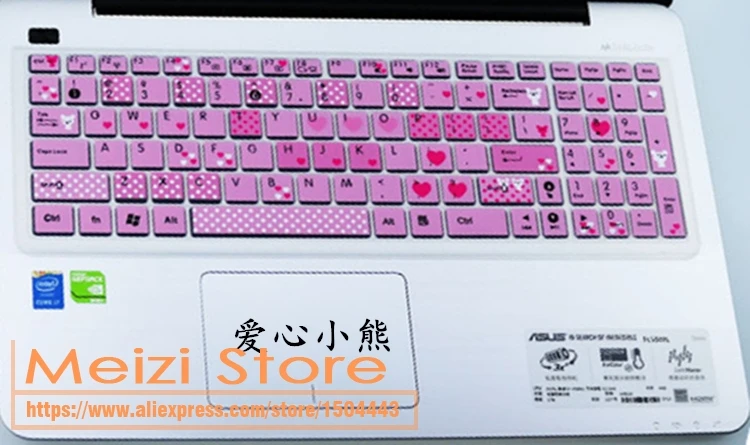 15-дюймовая Клавиатура для ноутбука силиконовая защитная крышка клавиатуры Asus K53S