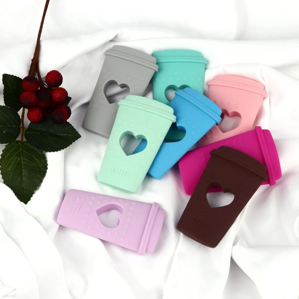 TYRY. HU чашка кофе силиконовый прорезыватель BPA Бесплатно Силиконовые Детские Прорезыватели для зубов DIY детские зубы игрушка подарок