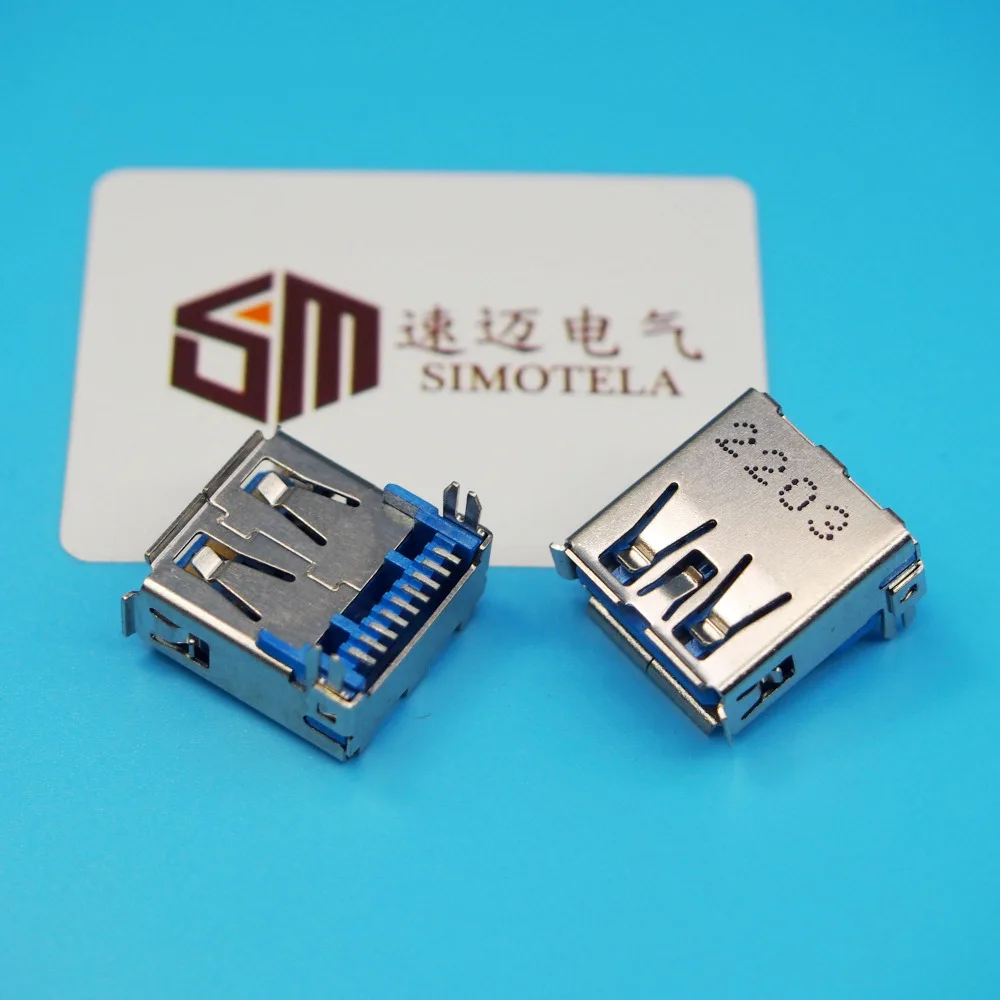 USB 3 0 гнездо AF не раковина плата SMT USB3.0 разъем 9PIN интерфейс | Электроника