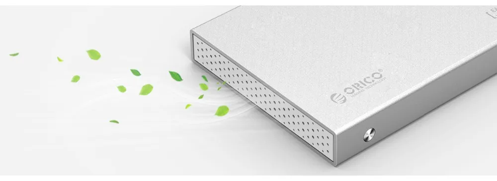 ORICO алюминиевый корпус USB3.0 для SATA3.0 5 Гбит/с 2,5 дюймовый жесткий диск поддержка 7 мм и 9,5 мм-серый/серебристый(2518S3