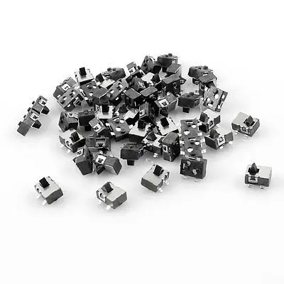 

50pcs 4.8x3.8mm 4-Pin SPST Momentary Pushbutton Mini SMD SMT PCB Tact Switch