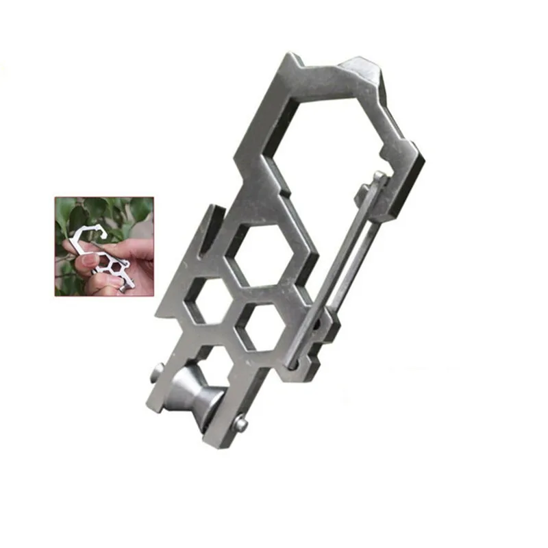 EDC Outdoor Multi Function Tool Strengthen Version Pulley System To Hang Buckle Camping Survival Gear Accessories | Спорт и