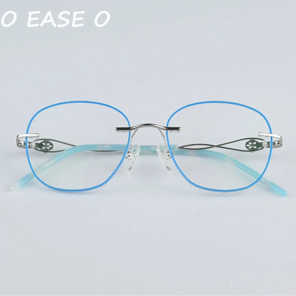 Новинка 2019 ретро очки без оправы Корейская женская оптическая оправа включая 1 61-8