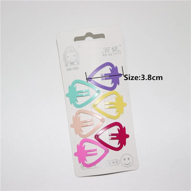 6 шт./компл. оснастки Заколки для волос маленьких девочек заколка в виде клубники