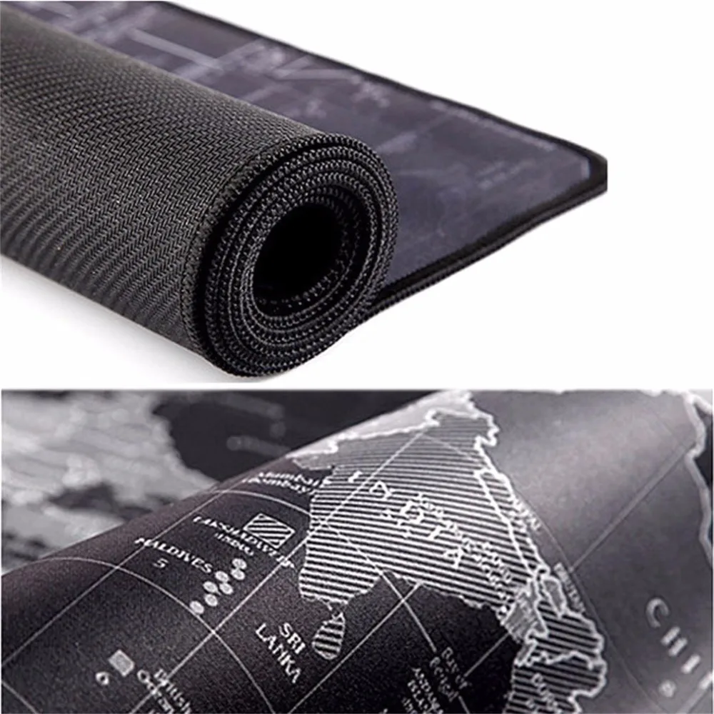 2 размера супер большой размер коврик для мыши с изображением карты мира игровой